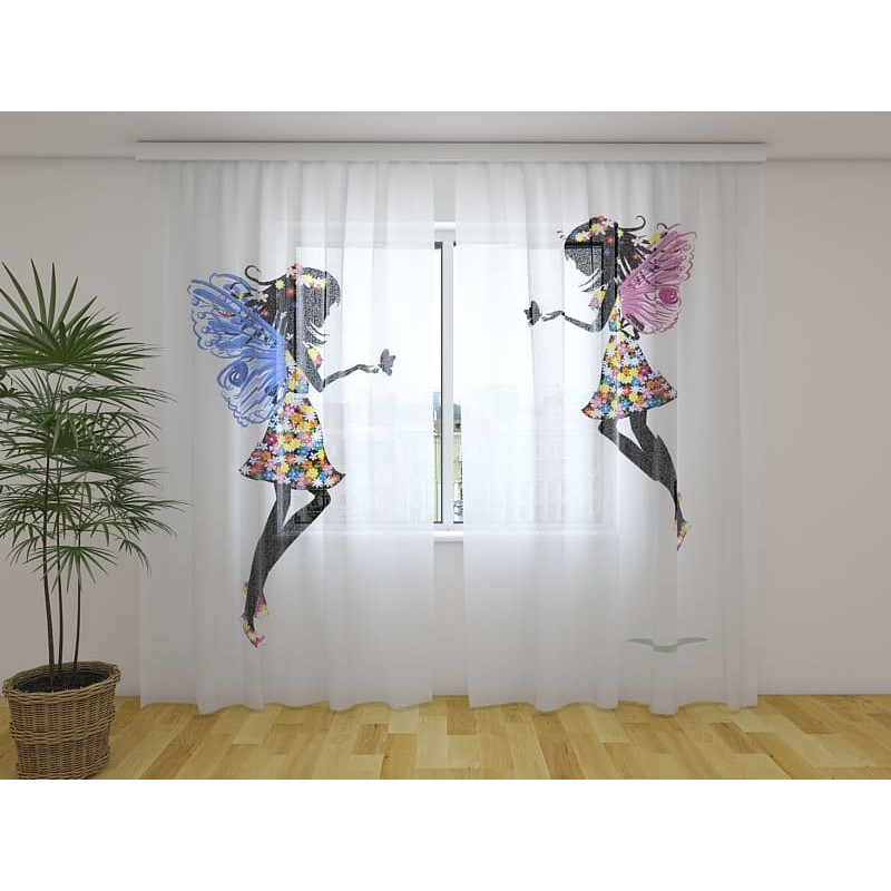 0,00 € Cortina personalizada - con dos hadas - ARREDALACASA