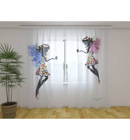 Personalized curtain - with two fairies - ARREDALACASA