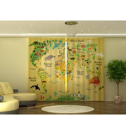 Carpa personalizada - con los animales del mundo