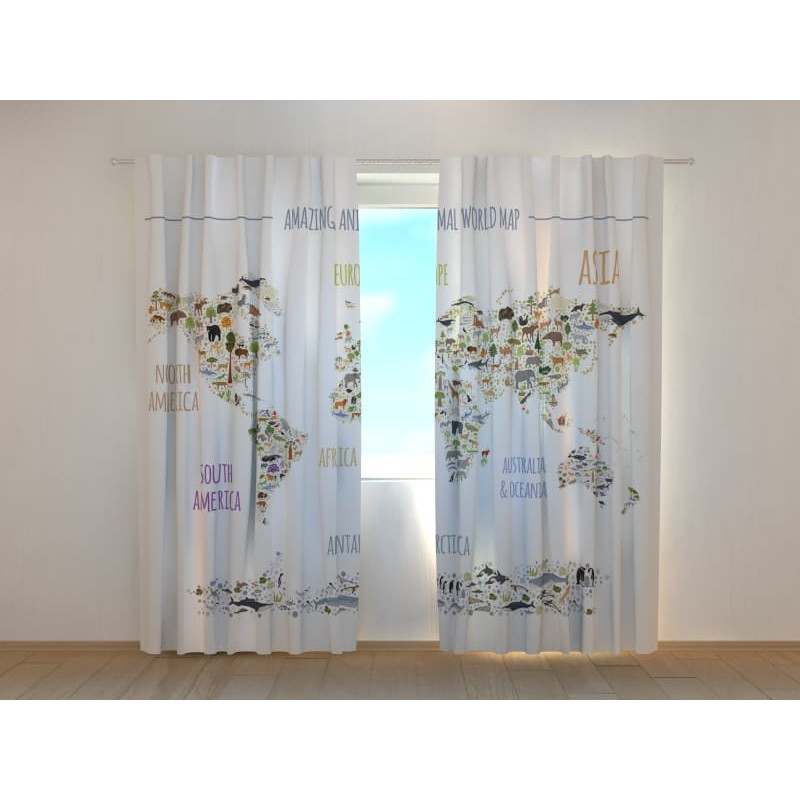 1,00 €Tenda personalizzata - con un mappamondo animalesco