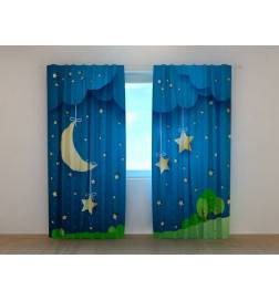 0,00 € Custom curtain - with summer moon and stars