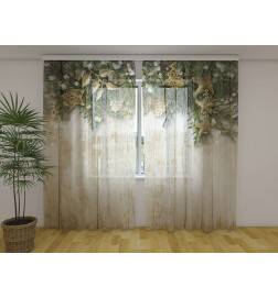 0,00 € Custom curtain - Christmas decorations with leaves