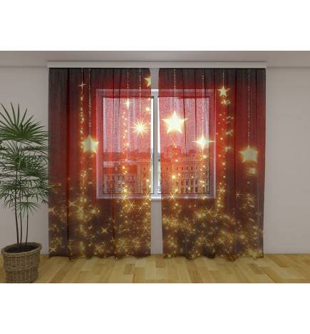 Custom Curtain - Sparkling Christmas decorations