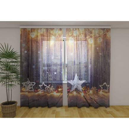 0,00 € Personalized curtain - with lots of poinsettias