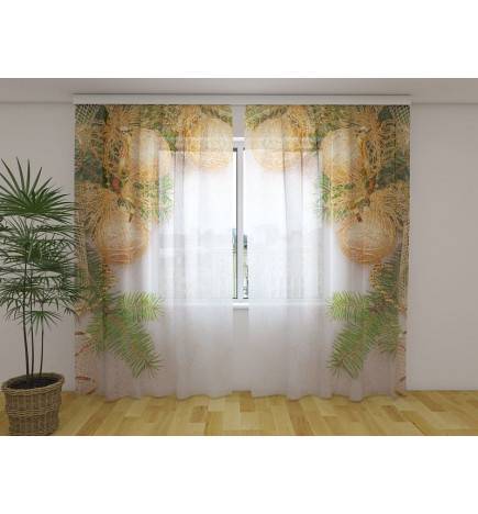 Personalized curtain - Christmas and natural decorations