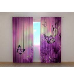 Personalized curtain - butterflies and flowers - Arredalacasa
