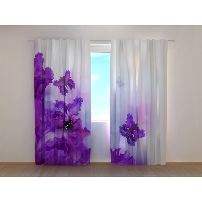 0,00 € Perdeau personalizat - fluturi abstracti printre flori