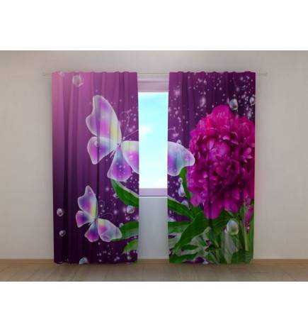 0,00 € Custom curtain - with butterflies and a flower
