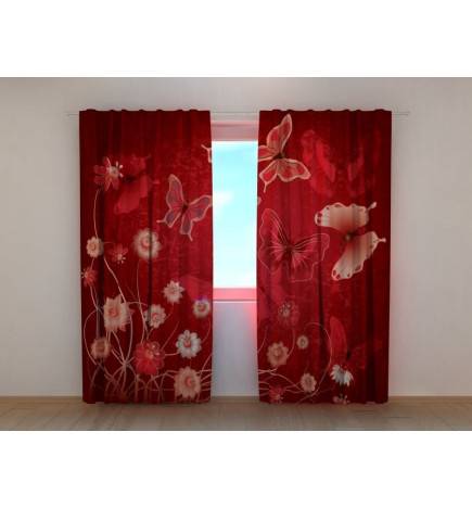 0,00 €Cortina personalizada - borboletas em um campo de flores