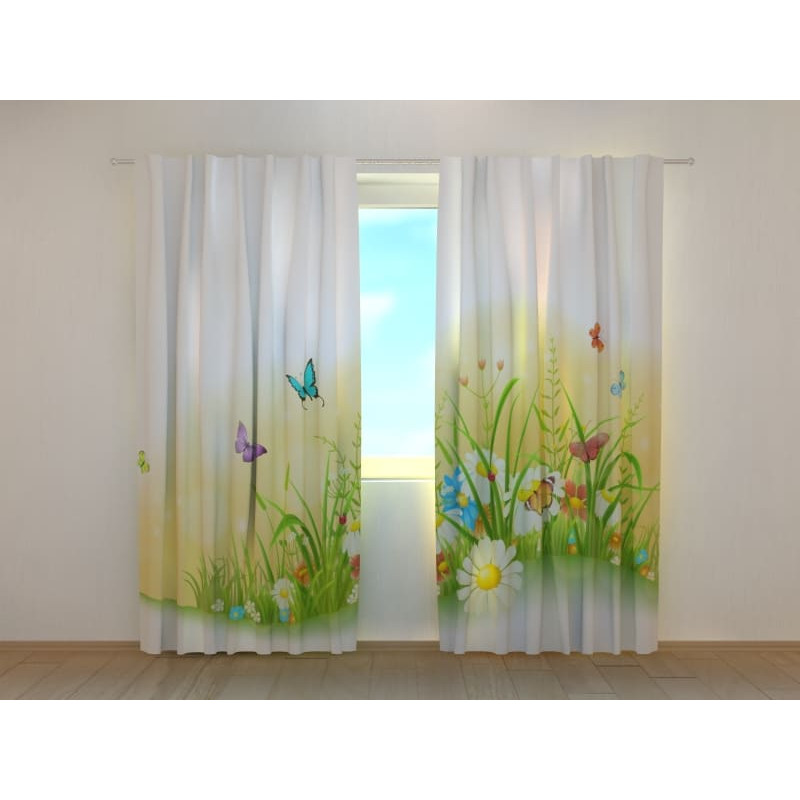 1,00 €Tenda personalizzata - farfalle in mezzo al campo