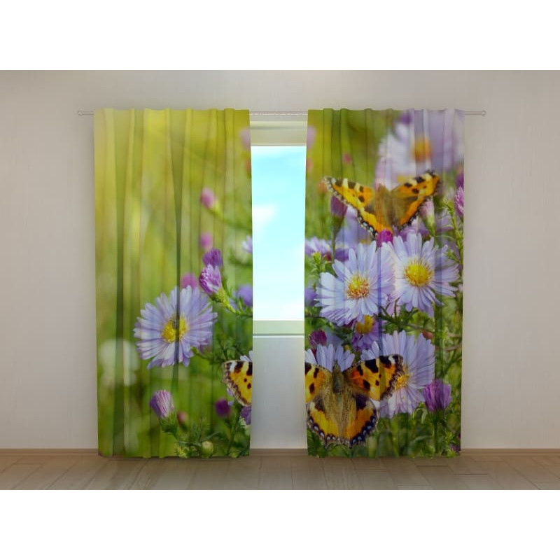 0,00 €Cortina personalizada - com borboletas no campo de flores