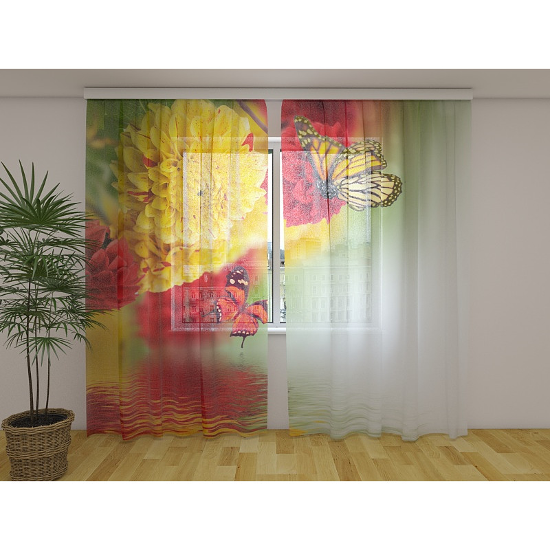 0,00 € Cortina Personalizada - Mariposas de Colores en el Lago