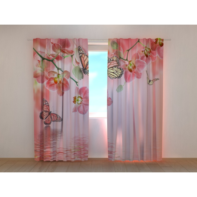 0,00 € Cortina personalizada - con mariposas y estanque