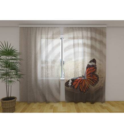 Personalized curtain - with a magnetic butterfly
