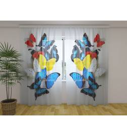 Cortina personalizada - con mariposas de colores