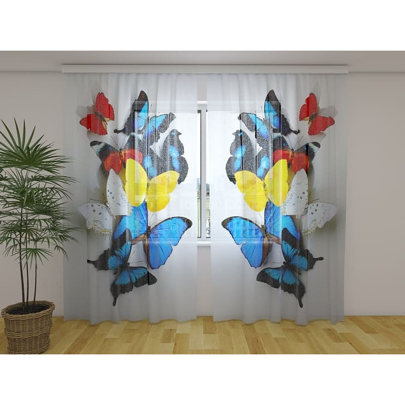 0,00 € Custom curtain - with colorful butterflies
