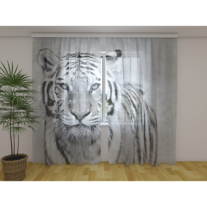 0,00 €Rideau sur mesure - avec tigre noir et blanc