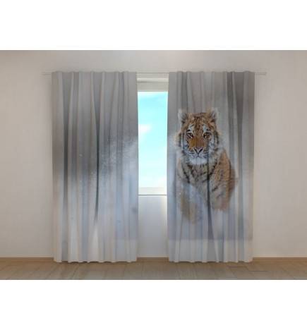 Custom tent - with a tiger in the mist