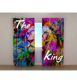 Custom curtain - with a colorful lion