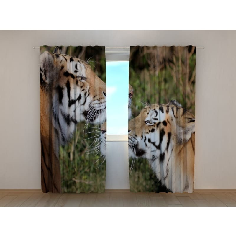 0,00 € Custom curtain - with two tigers in love