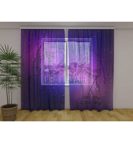 Cortina personalizada - con un elefante indio