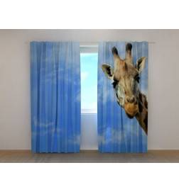 Personalized curtain - with a friendly giraffe