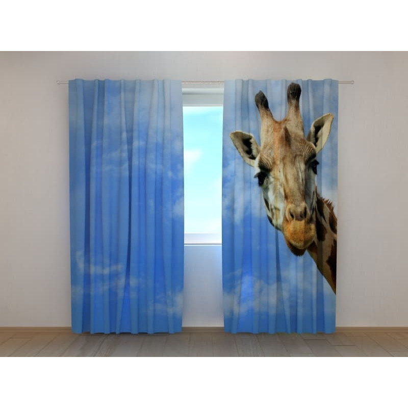 0,00 € Personalized curtain - with a friendly giraffe