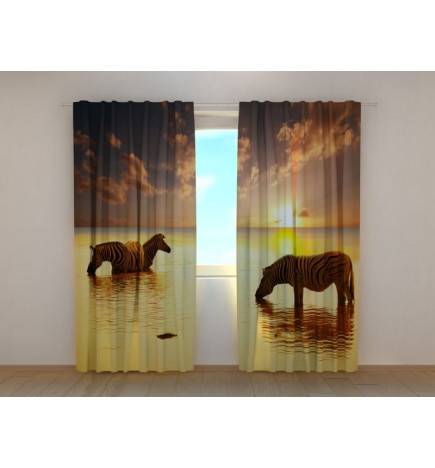 1,00 €Tenda personalizzata - con le zebre che di dissetano