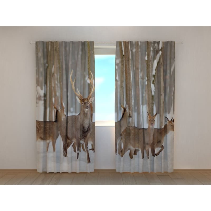 0,00 € Tent op maat - met herten in de sneeuw