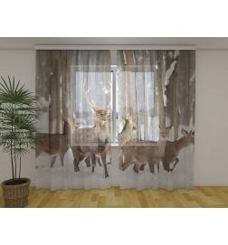 Tenda personalizzata - con i cervi sulla neve