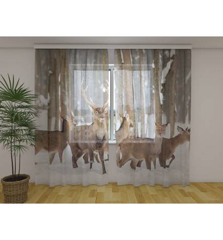Tenda personalizzata - con i cervi sulla neve