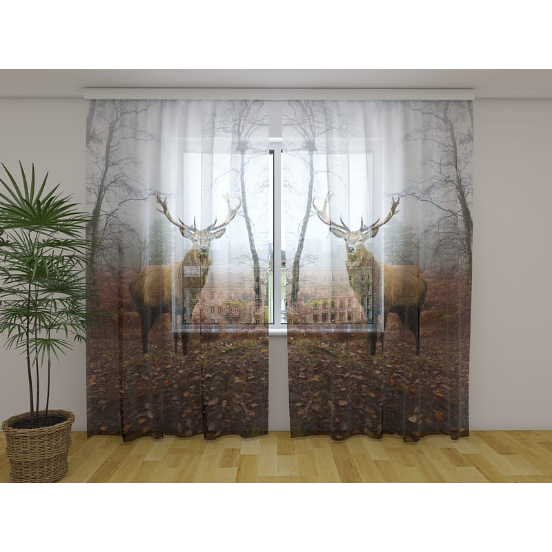 0,00 € Aangepaste tent - met 2 herten die poseren voor een selfie