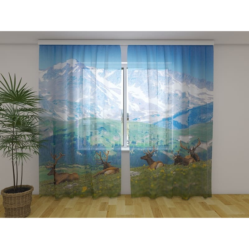 0,00 € Carpa personalizada - con ciervos en las montañas