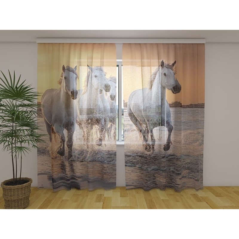 0,00 € Custom tent - with horses on the boardwalk