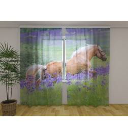 Tente personnalisée - cheval dans un champ fleuri