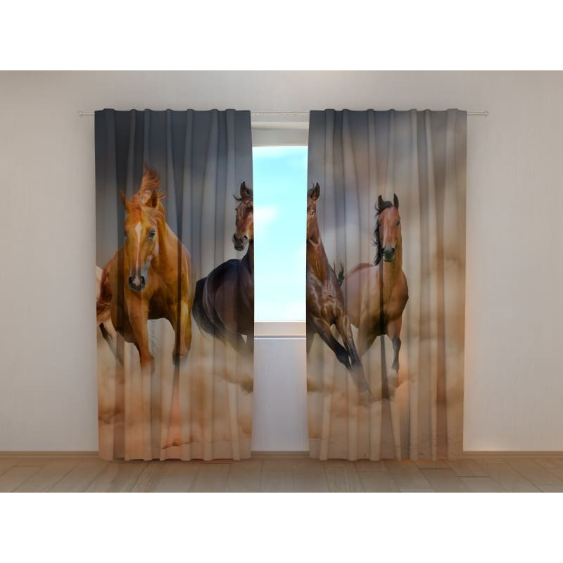 0,00 € Custom tent - with a group of horses