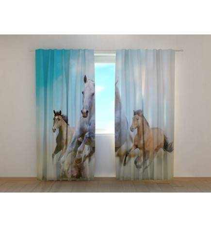Custom tent - with three galloping horses