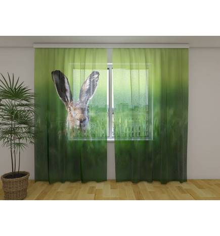 Tenda personalizzata - con un coniglio nel campo