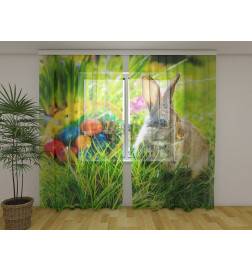 Tente personnalisée - lapin et oeufs colorés