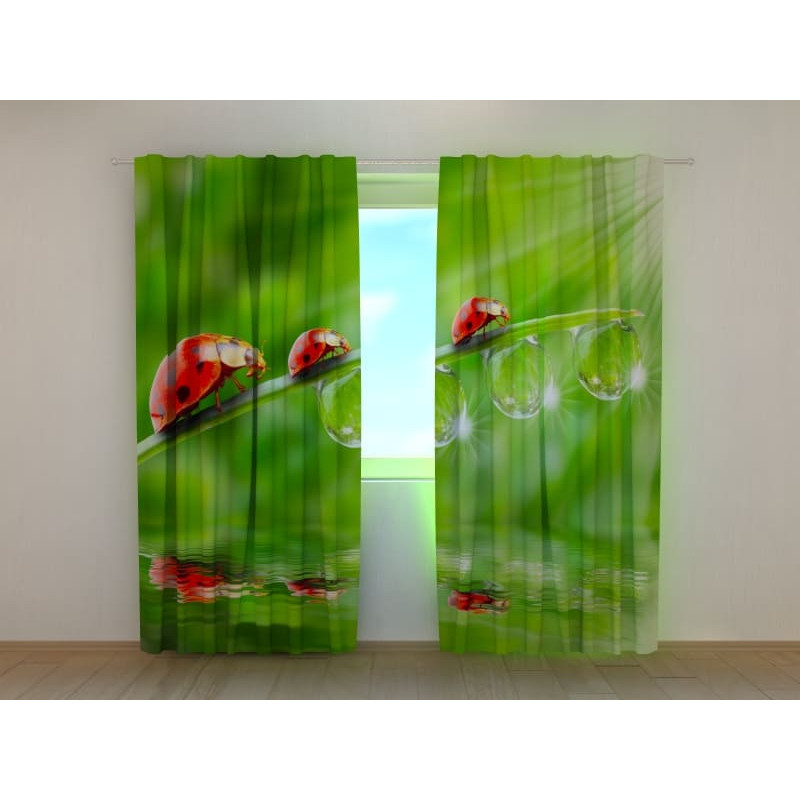 0,00 € Custom curtain - with ladybugs in the greenery 0,00 € Custom curtain - with ladybugs in the greenery