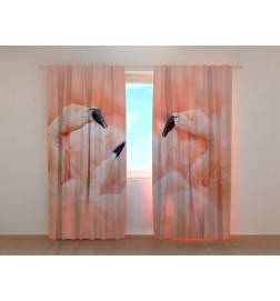 Personalized curtain - with flamingos - Arredalacasa