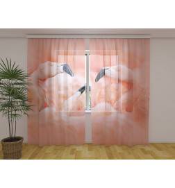 Personalized curtain - with flamingos - Arredalacasa