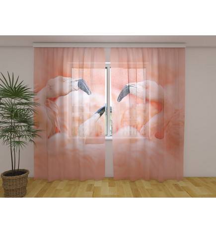 Rideau personnalisé - avec des flamants roses - Arredalacasa