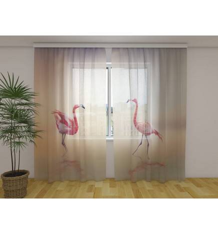 Cort personalizat - cu doi flamingo
