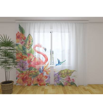 Cort personalizat - cu flamingo colorat