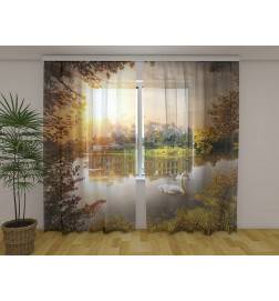 Telts pēc pasūtījuma - ar gulbi dīķī