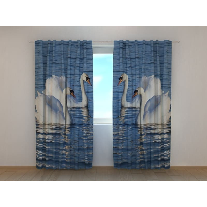 0,00 €Cortina personalizada - com dois cisnes brancos