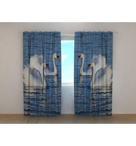 0,00 € Custom curtain - with two white swans