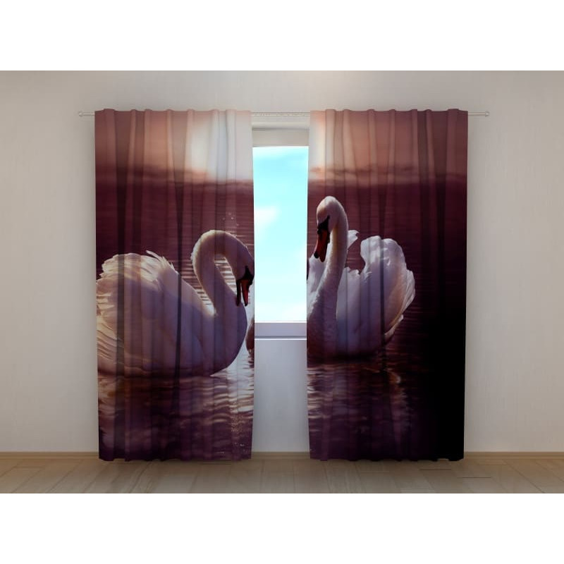 0,00 € Personalized curtain - with two romantic swans 0,00 € Personalized curtain - with two romantic swans