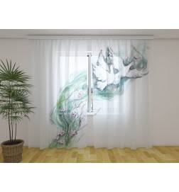 Carpa personalizada - con dos palomas en vuelo